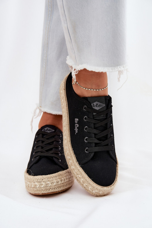 chaussures décontractées noires Lee Cooper LCIN-25-44-3216