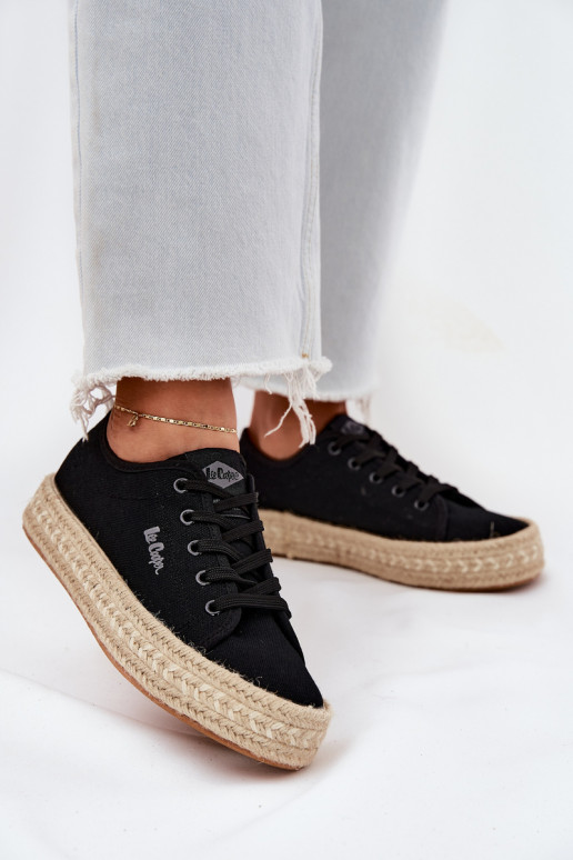 chaussures décontractées noires Lee Cooper LCIN-25-44-3216