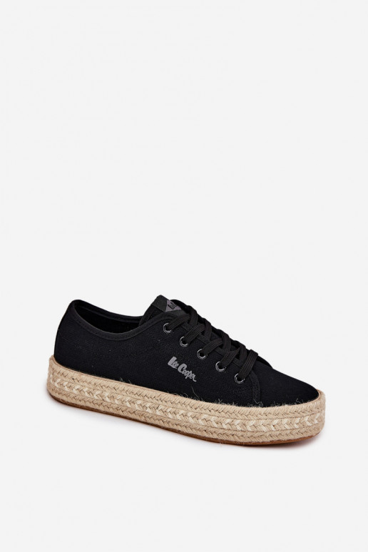 chaussures décontractées noires Lee Cooper LCIN-25-44-3216