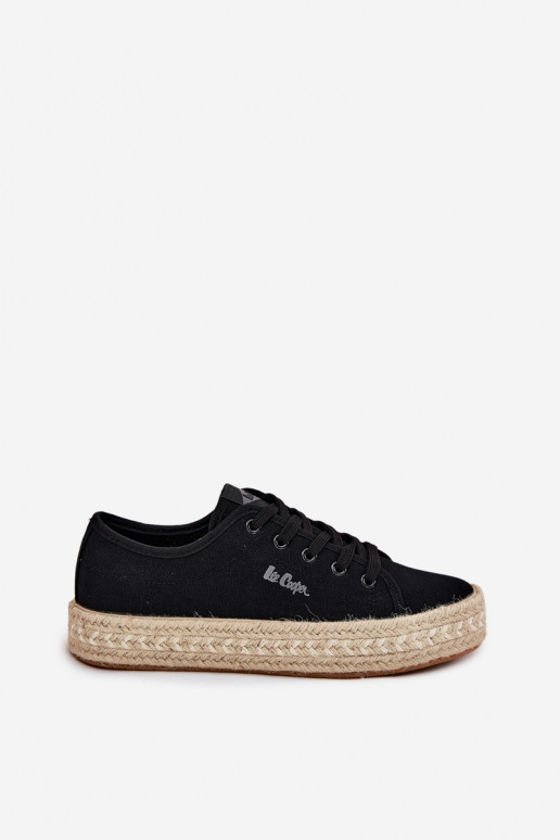 chaussures décontractées noires Lee Cooper LCIN-25-44-3216