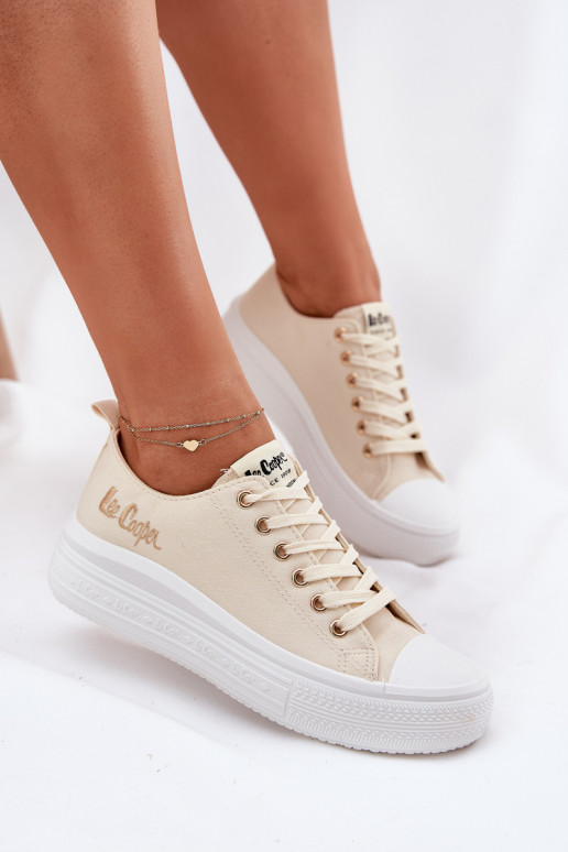Chaussures décontractées sur plateforme en sable Lee Cooper LCIN-24-44-2464L