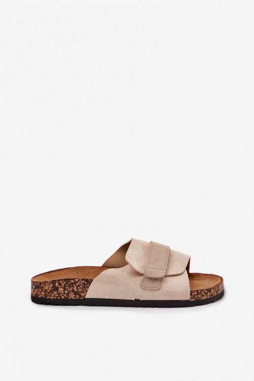 Chaussons à plateforme pour femmes avec fermeture adhésive en sable Baylin