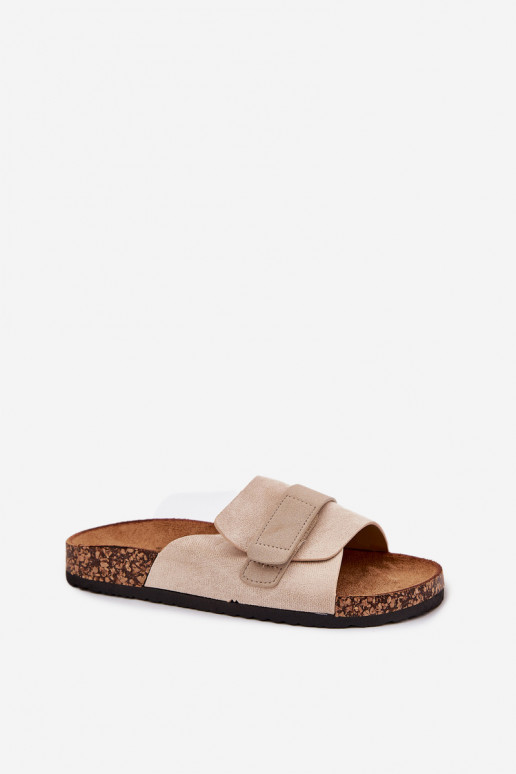 Chaussons à plateforme pour femmes avec fermeture adhésive en sable Baylin