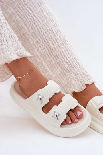 Chaussons légers pour femmes à plateforme en ivoire FaloĮena