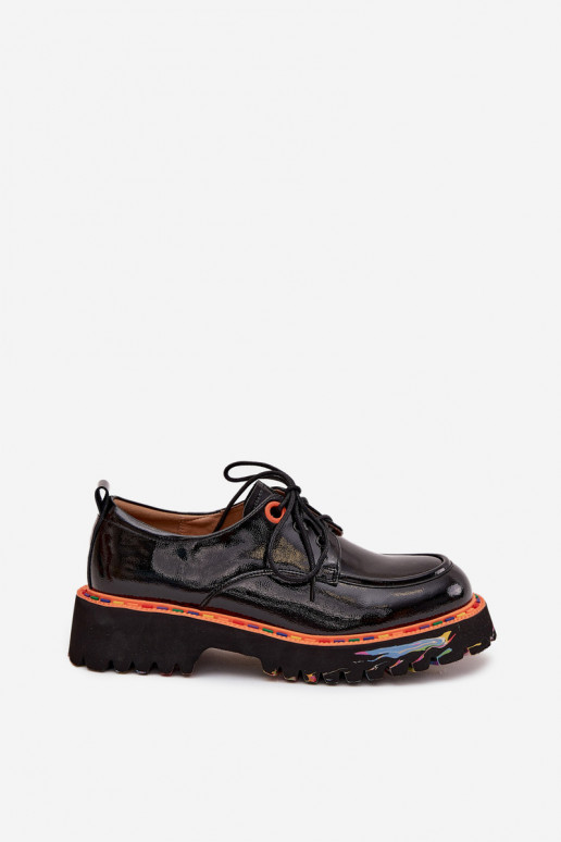 Peau chaussures Féminin avec effet vernis Artiker 57C0176 couleur noire