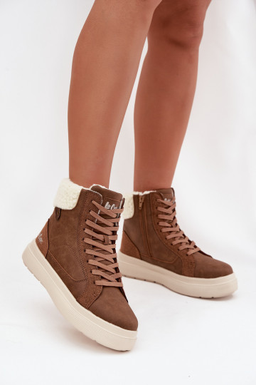 Bottes d'hiver pour femmes brunes avec isolation Lee Cooper LCJ-25-01-3735 2
