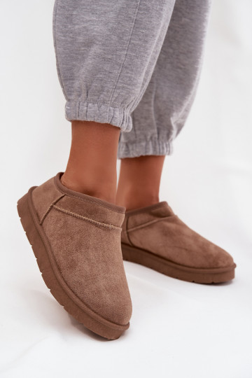 Bottes à neige pour femmes brunes isolées avec fourrure à l'intérieur Serenne 2