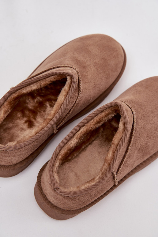 Bottes à neige pour femmes brunes isolées avec fourrure à l'intérieur Serenne