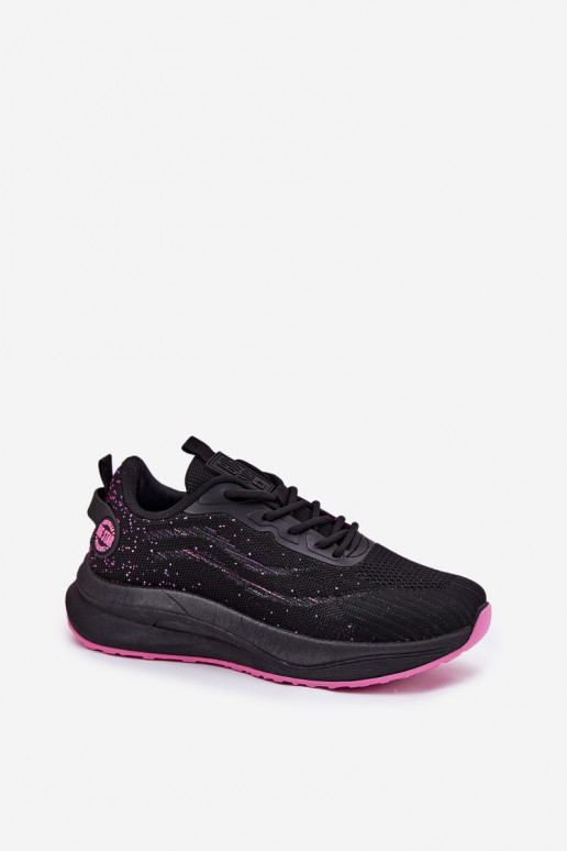 Chaussures de sport pour femmes noires avec plateforme Big Star RR274523 HI-POLY SYSTEM