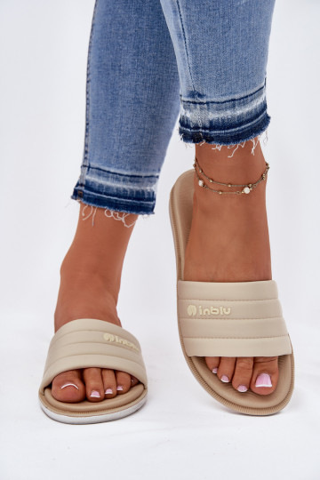 Chaussons pour femmes couleur sable Inblu SF000003