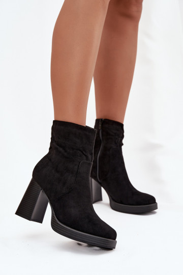 Bottes de cheville pour femmes en noir Pavinne 2