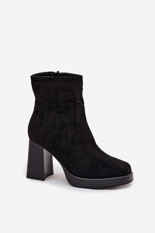 Bottes de cheville pour femmes en noir Pavinne