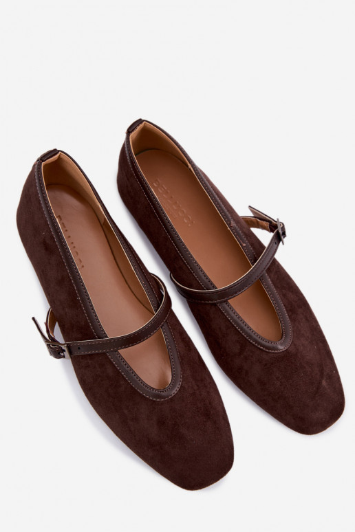 Ballerines avec brides en daim synthétique Felora