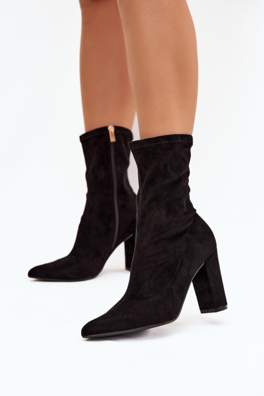 Bottines femmes avec inserts noires Rosivelle