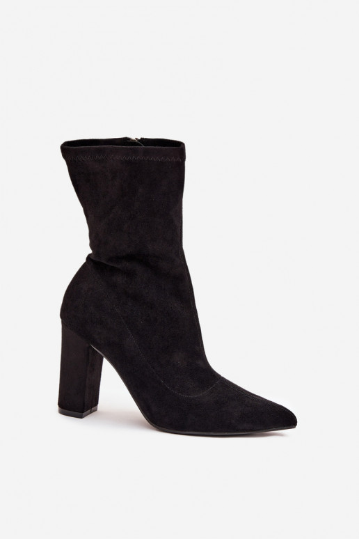 Bottines femmes avec inserts noires Rosivelle