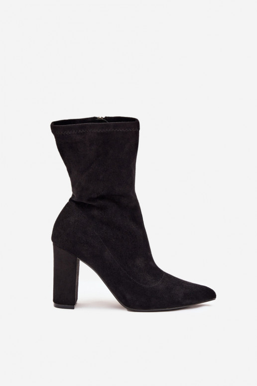 Bottines femmes avec inserts noires Rosivelle