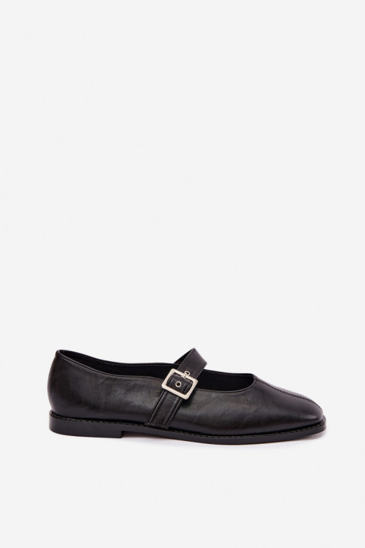 Ballerines noires avec boucles Muretta