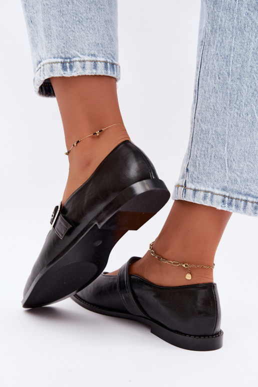 Ballerines noires avec boucles Muretta