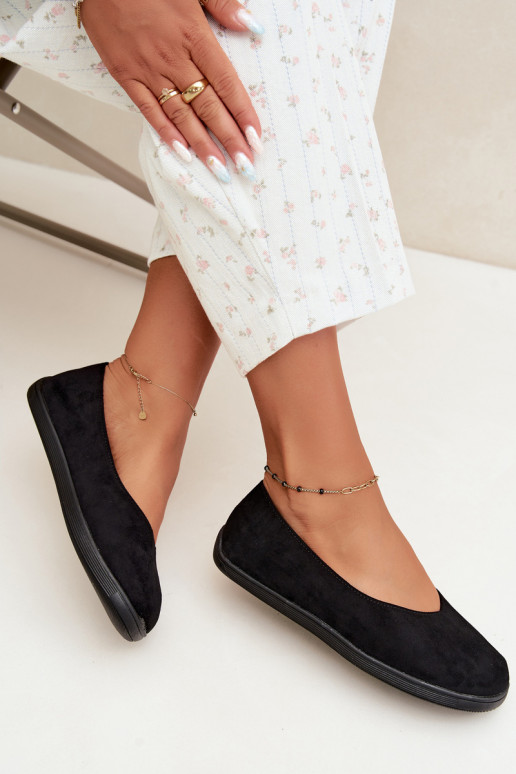 Ballerines noires barefoot Hollin