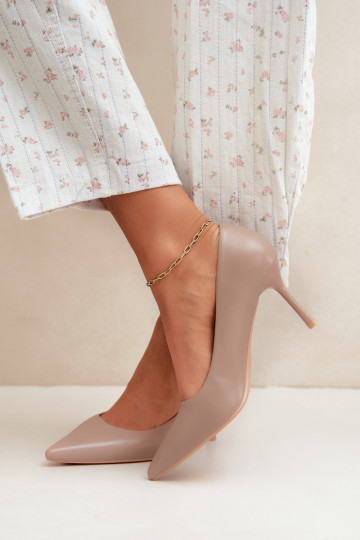 Escarpins classiques kaki en simili cuir Nesha 2