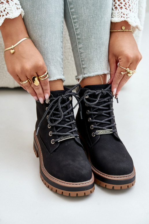 chaussures isolées pour femmes Big Star OO274A290 noires