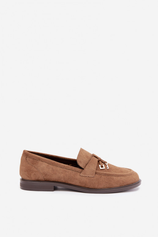 mocassins pour femmes en daim synthétique marron Raylie