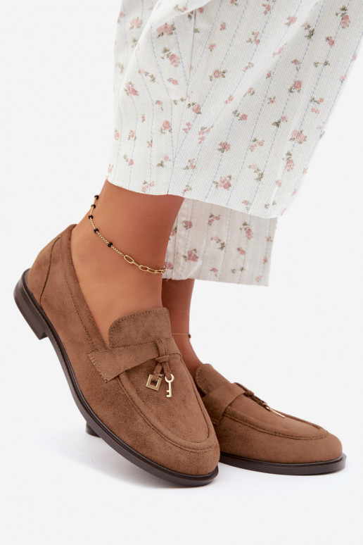 mocassins pour femmes en daim synthétique marron Raylie