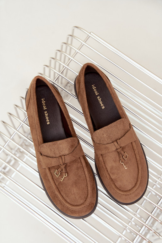 mocassins pour femmes en daim synthétique marron Raylie