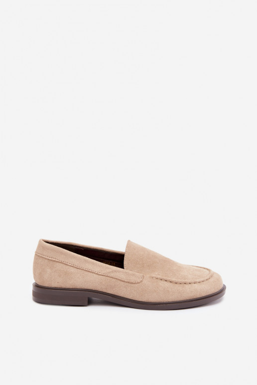 Mocassins pour femmes en daim synthétique, couleur sable Laisie