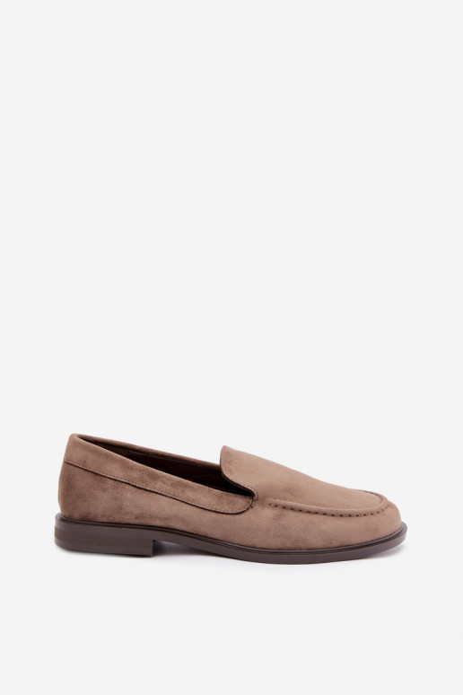 Mocassins pour femmes en daim synthétique, couleur argile Laisie