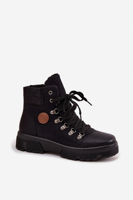 bottes isolées pour femmes noires avec plateforme Zaraine
