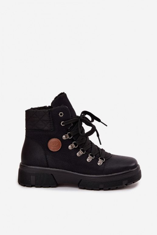 bottes isolées pour femmes noires avec plateforme Zaraine