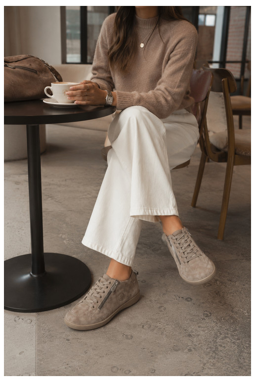 Chaussures femme en daim synthétique sable Brindle