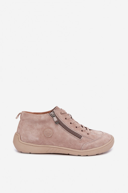 Chaussures femme en daim synthétique sable Brindle