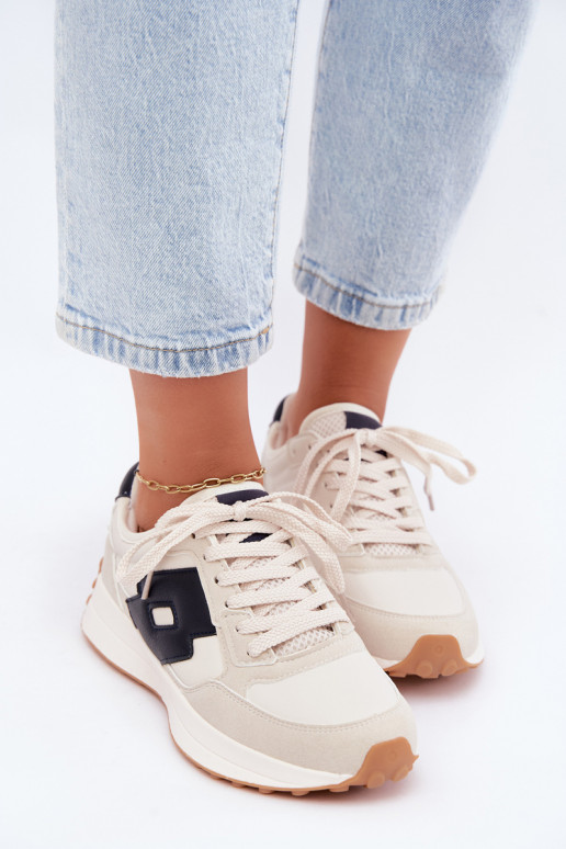 Baskets femme LOTTO 2401930U CALENTO en blanc atténué
