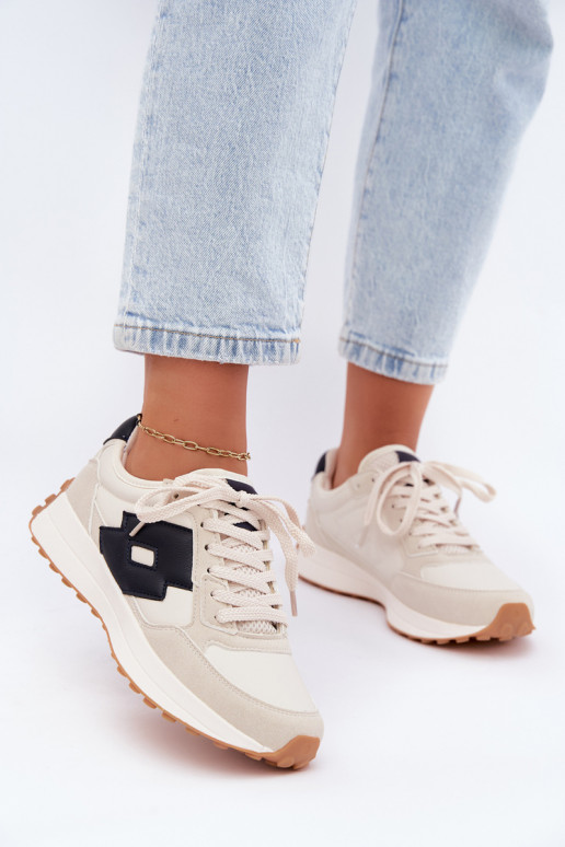 Baskets femme LOTTO 2401930U CALENTO en blanc atténué