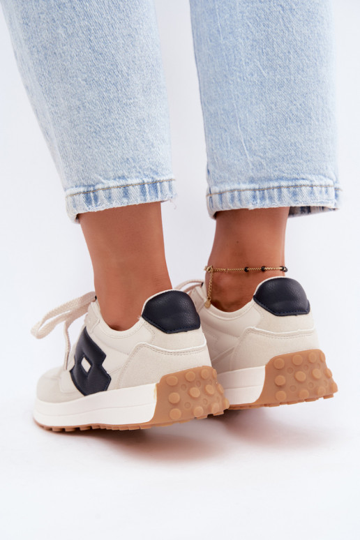 Baskets femme LOTTO 2401930U CALENTO en blanc atténué