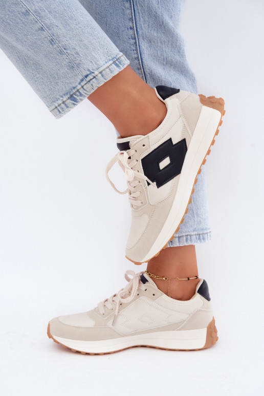 Baskets femme LOTTO 2401930U CALENTO en blanc atténué