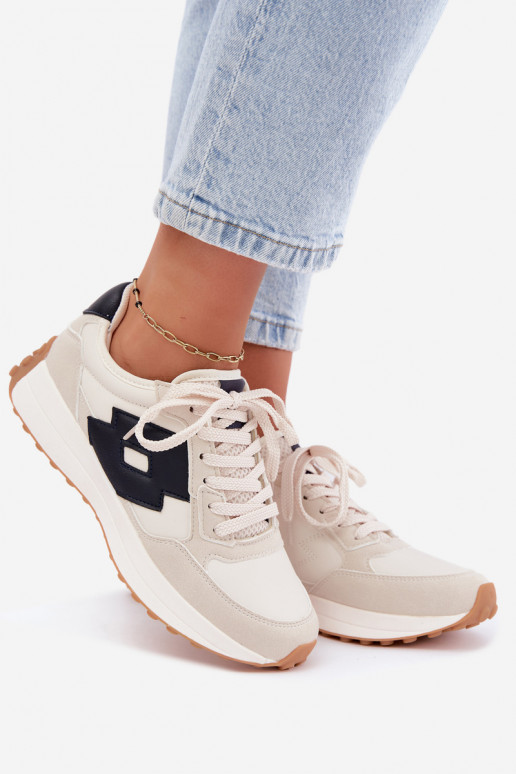 Baskets femme LOTTO 2401930U CALENTO en blanc atténué