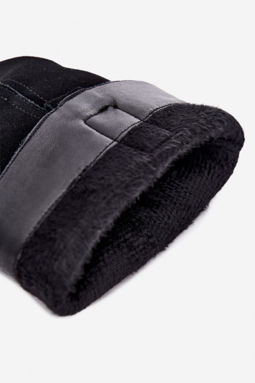 Bottes noires en daim isolées Ashmere
