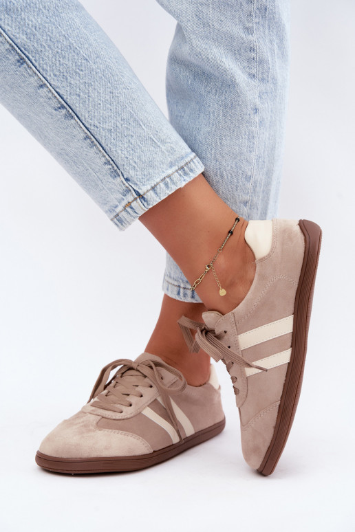Baskets beiges pour femmes Barefoot Kessy