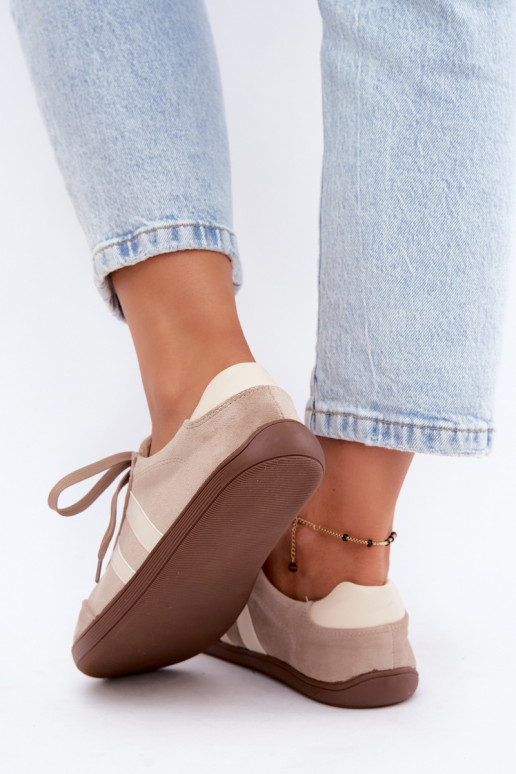 Baskets beiges pour femmes Barefoot Kessy