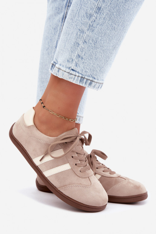 Baskets beiges pour femmes Barefoot Kessy