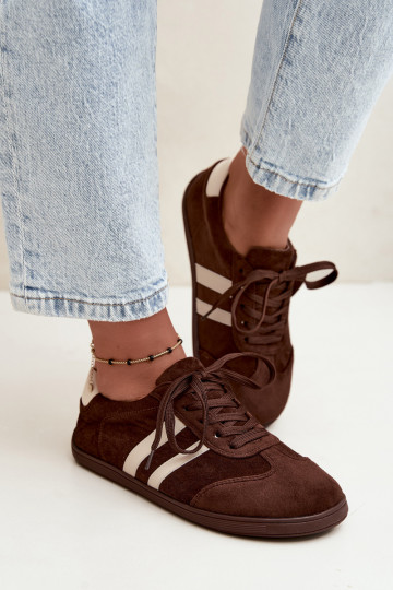 Baskets Barefoot pour femmes en couleur chocolat Kessy