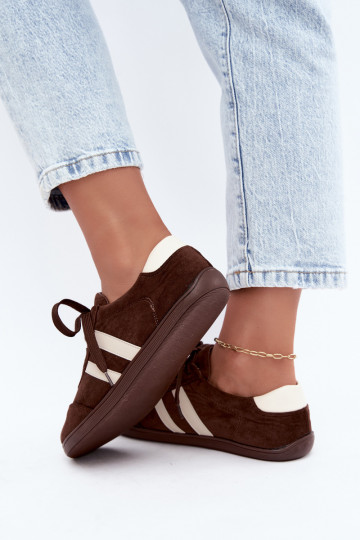 Baskets Barefoot pour femmes en couleur chocolat Kessy 2
