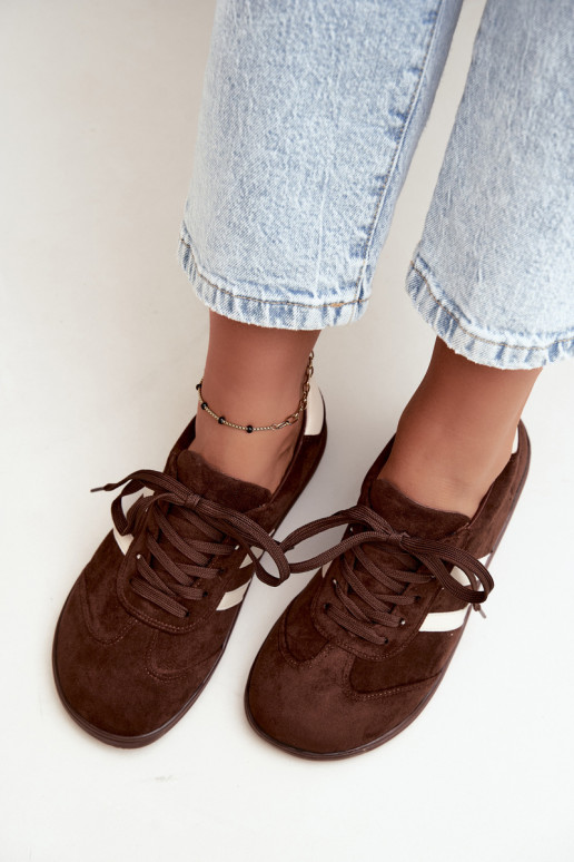 Baskets Barefoot pour femmes en couleur chocolat Kessy