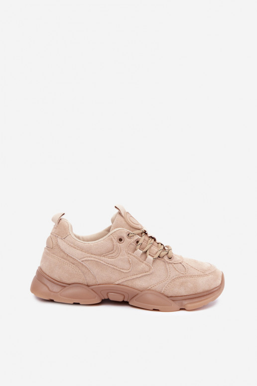 Baskets pour femmes en couleur sable Shaley