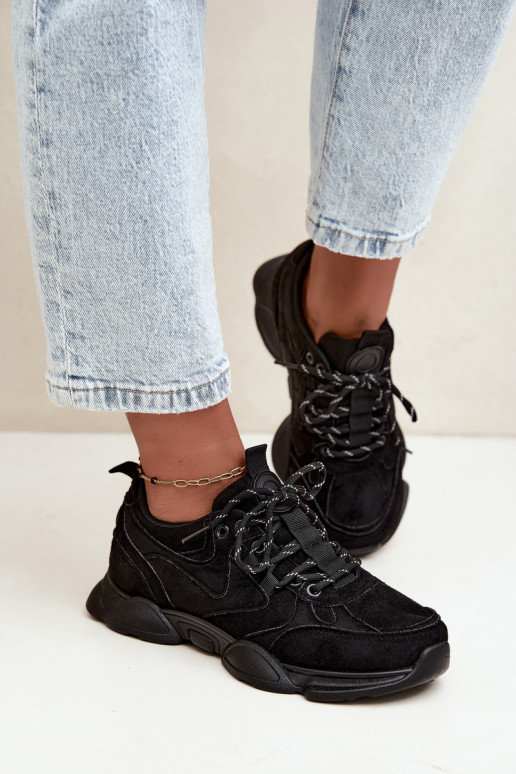 Baskets pour femmes en couleur noire Shaley