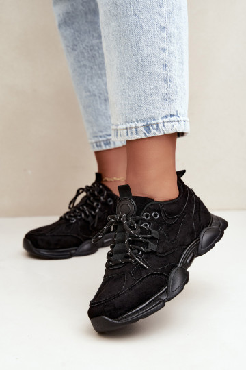 Baskets pour femmes en couleur noire Shaley 2