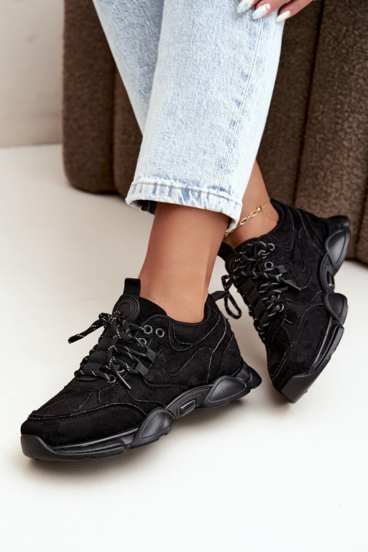 Baskets pour femmes en couleur noire Shaley